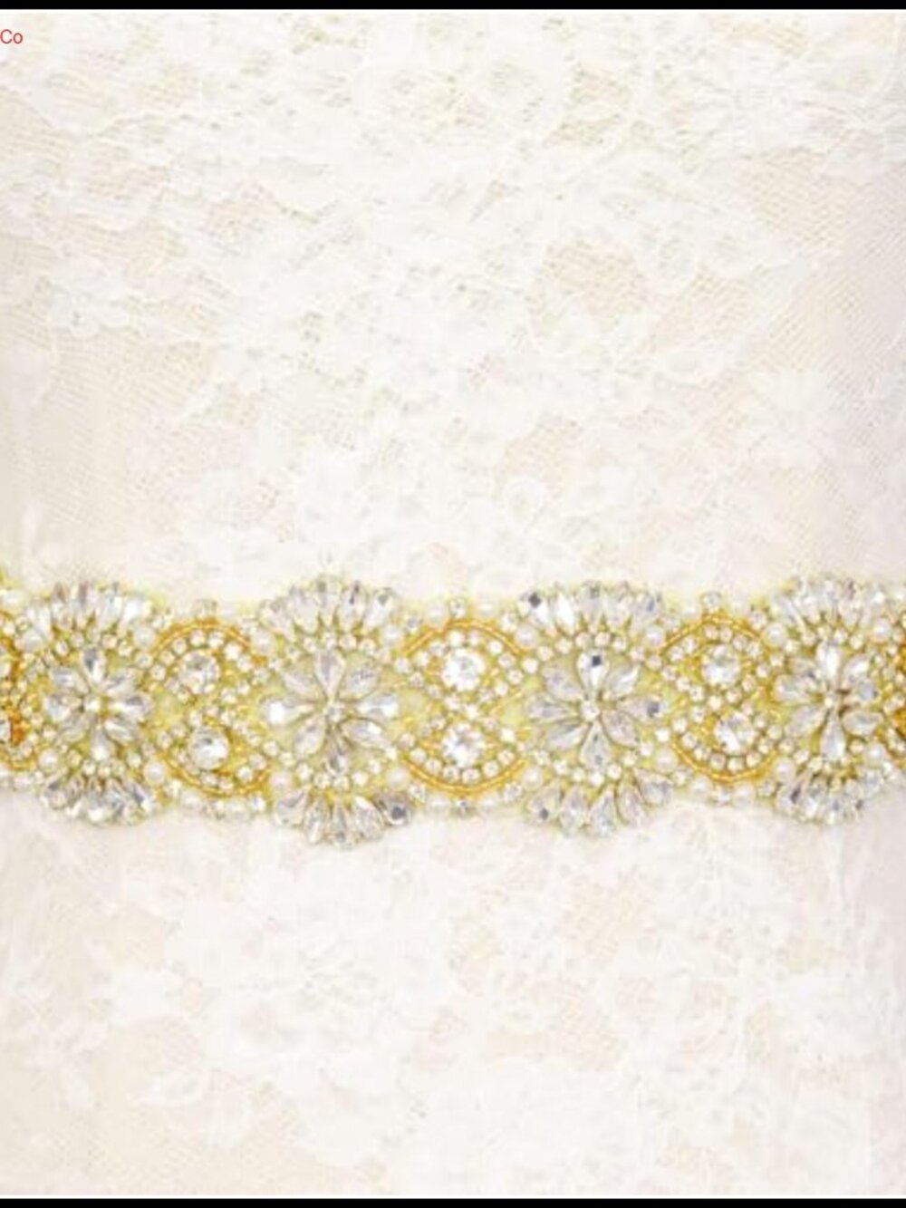 Rhinestone Applique Wedding Belt Bridal Sash Iron On Crystal Sash